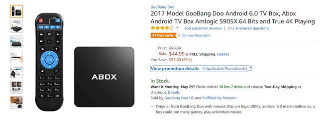 A legjobb Kodi dobozok az Amazon-on