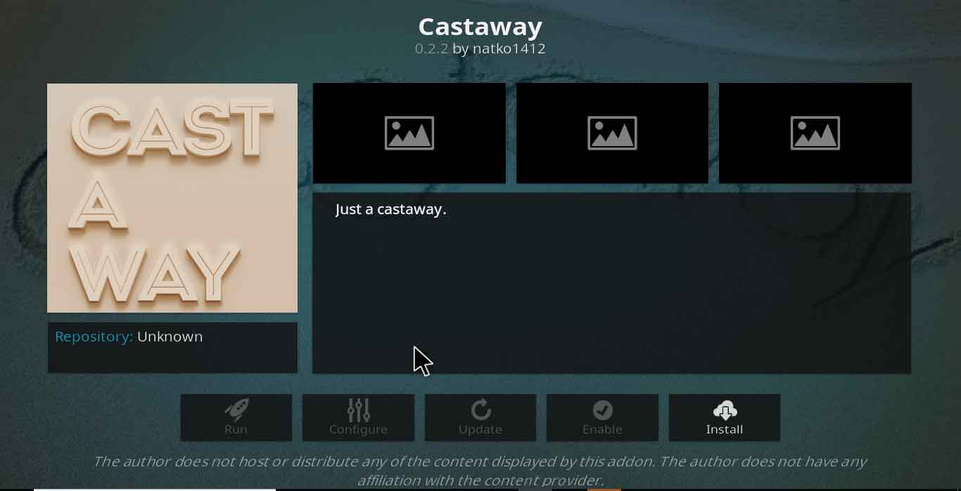 Castaway-Kodi-Einstellungen