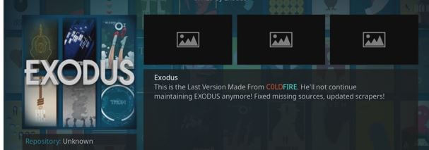 opdatering af exodus addon